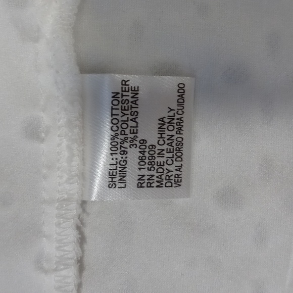 🤍Cremieux🤍 - White Eyelet Cold Shoulder Jane Top - Picture 10 of 12